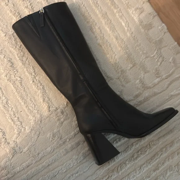 Feners black leather boots - Picture 4 of 5